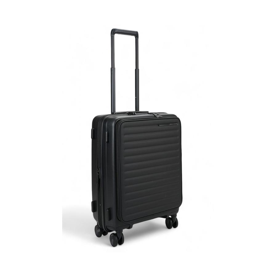 Samsonite Restackd 55cm Easy Access Carry-On Suitcase Black Black