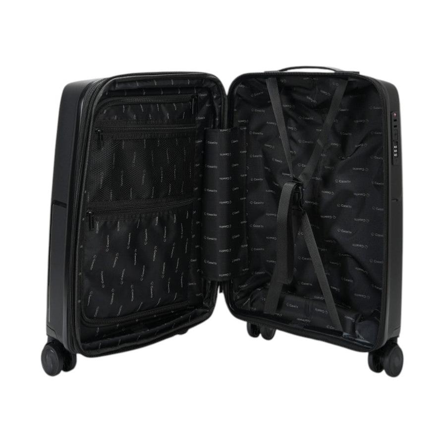 Caselite Aero 56cm Hardside Carry-On Suitcase Black Black