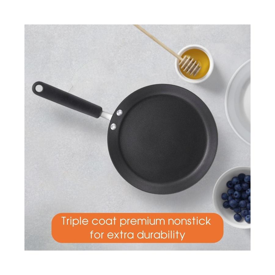 Raco Contemporary Non-Stick Induction 24cm Crepe Pan Black Black