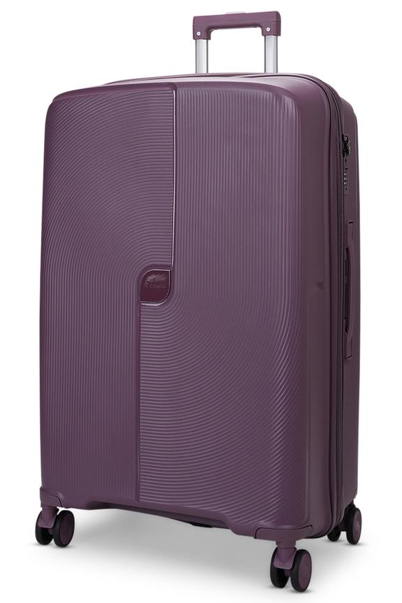 Caselite Aero 75cm Hardside Checked Suitcase Purple