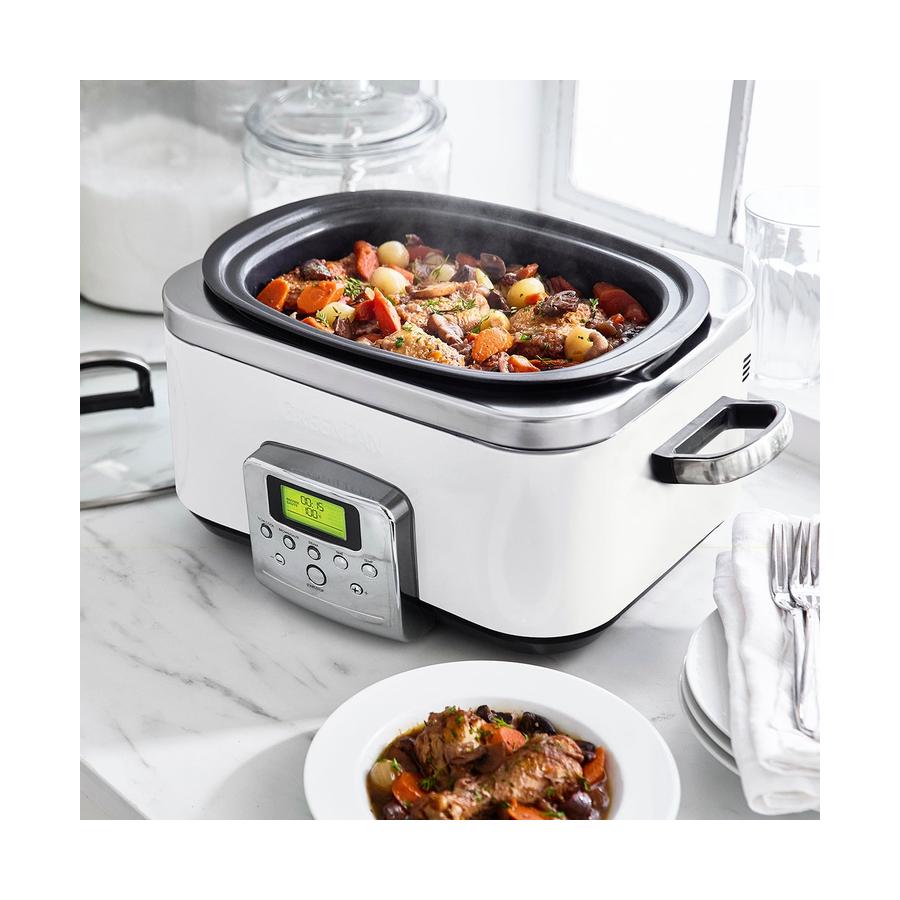 GreenPan Slow Cooker 6L Cloud Cream Cloud Cream
