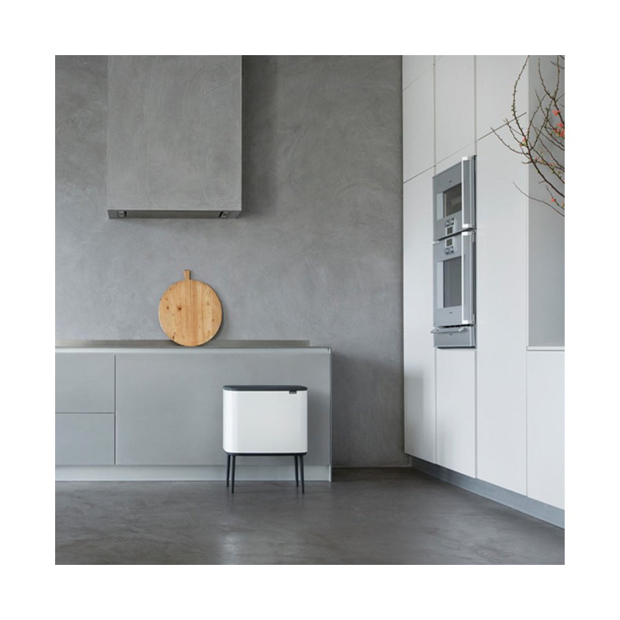 Brabantia Bo Touch Bin (11 + 23L) White White