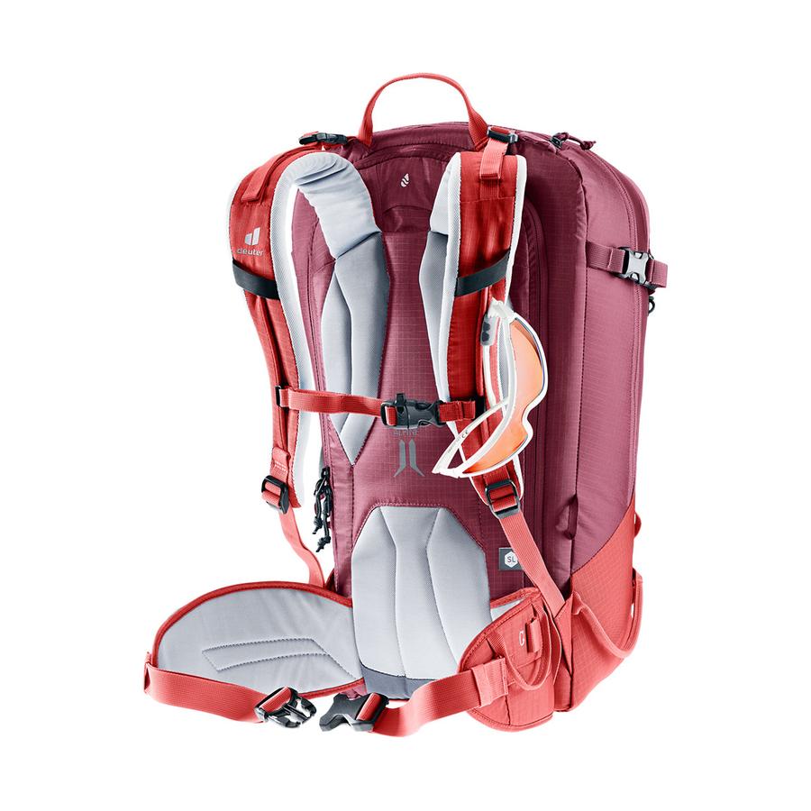 Deuter Freerider 28 SL Ski & Snow Backpack Currant-Maroon Currant-Maroon