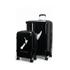 Caselite NZ Map/Fern 56cm & 77cm Hardside Luggage Set Black