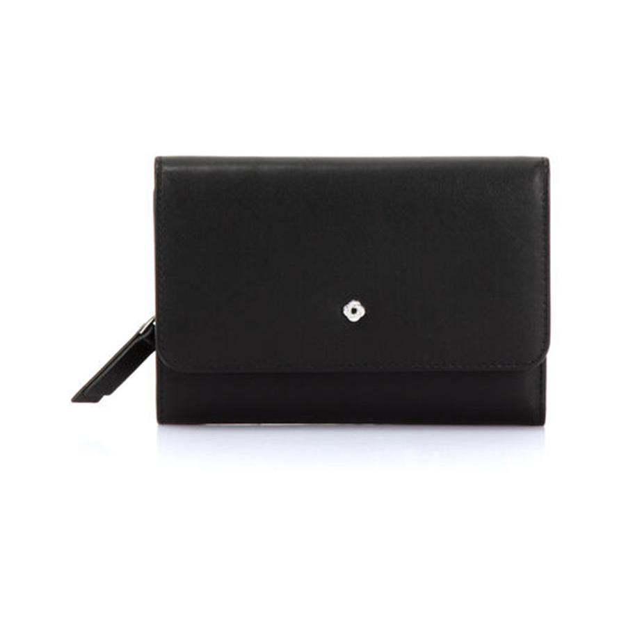 Samsonite Serena Leather Trifold RFID Wallet Black Black