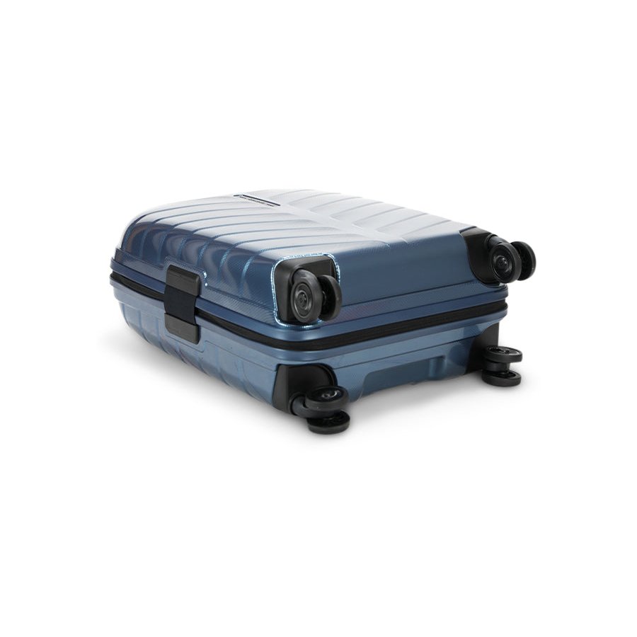 Samsonite Attrix 55cm Hardside Carry-On Suitcase Steel Blue Steel Blue