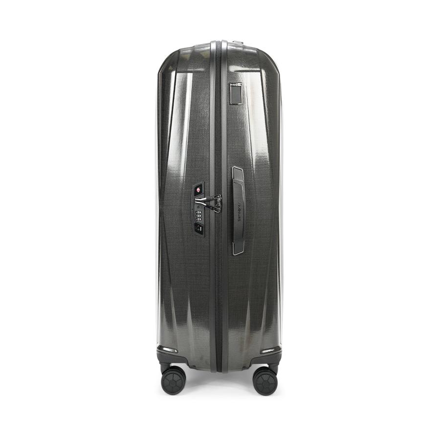 Samsonite Major-Lite 77cm Hardside Checked Suitcase Black Black