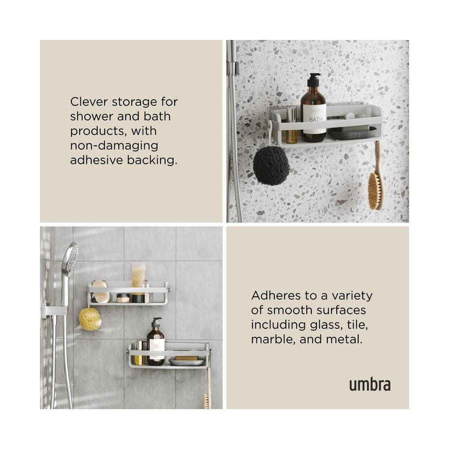 Umbra Flex Adhesive Bin Grey Grey