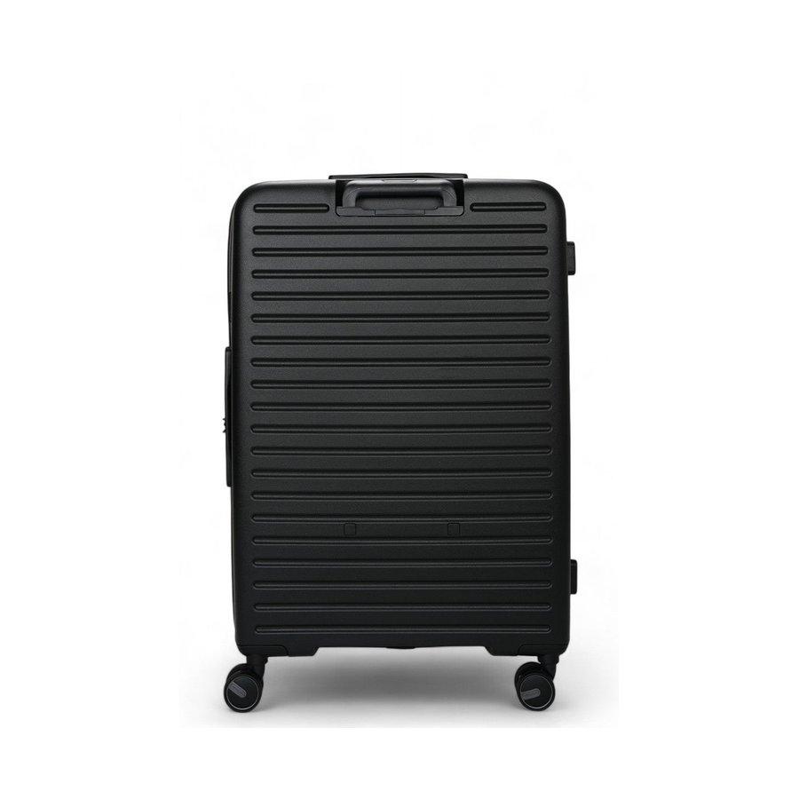 Samsonite Restackd 75cm Hardside Checked Suitcase Black Black