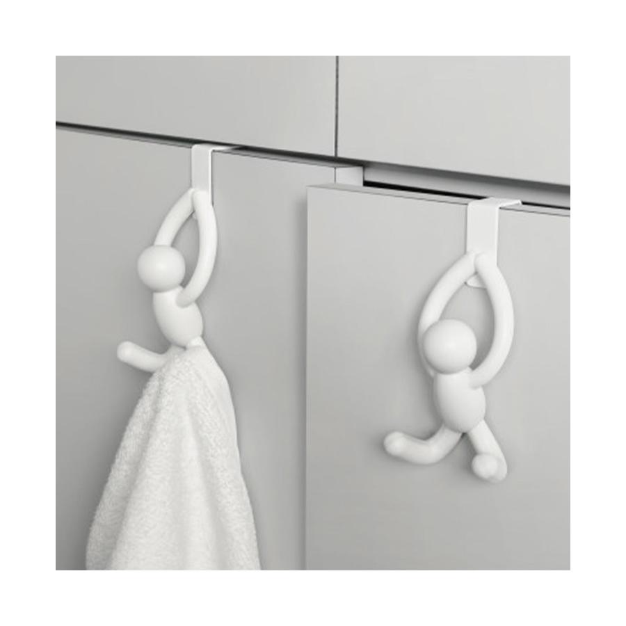 Umbra Buddy Over the Cabinet Hooks (Set of 2) White White