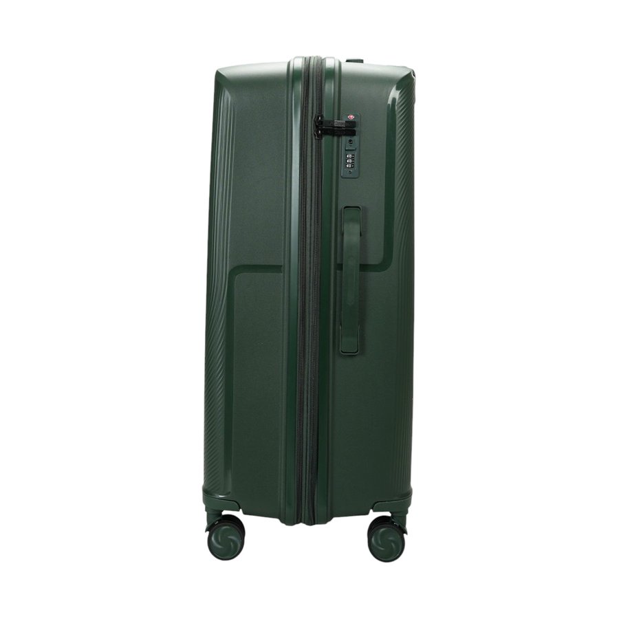 Caselite Aero 75cm Hardside Checked Suitcase Forest Green Forest Green
