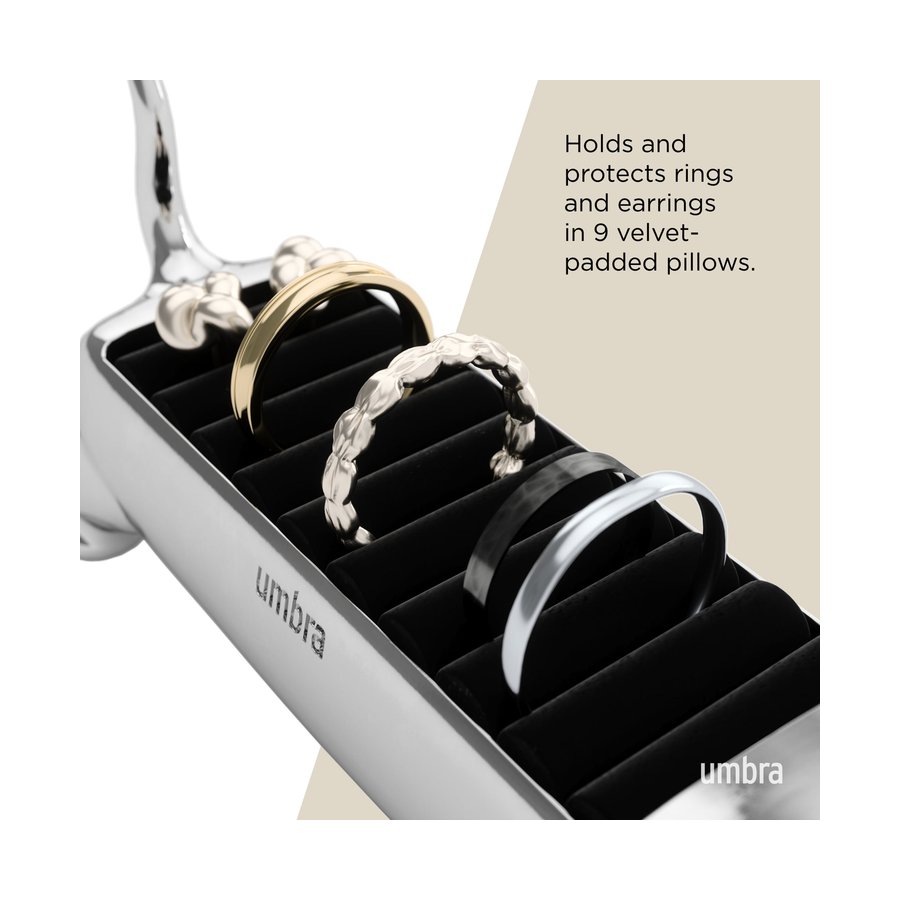 Umbra Ali Cat Ring Holder Chrome Chrome