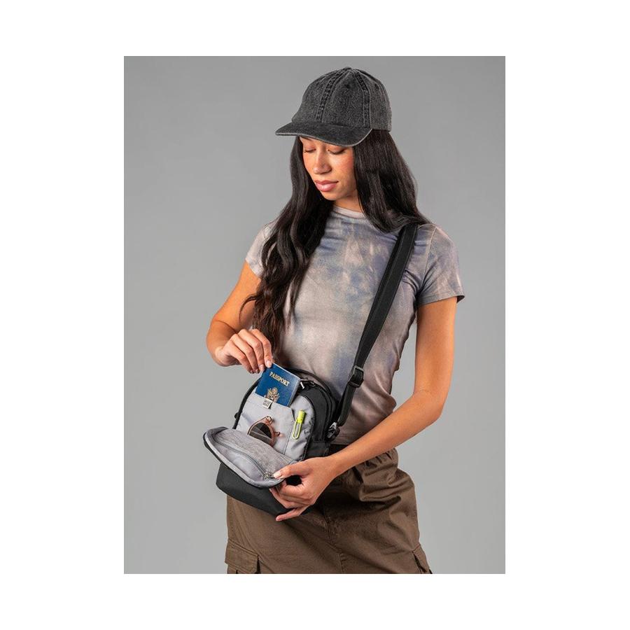 Pacsafe V Anti-Theft Companion Crossbody Jet Black Jet Black