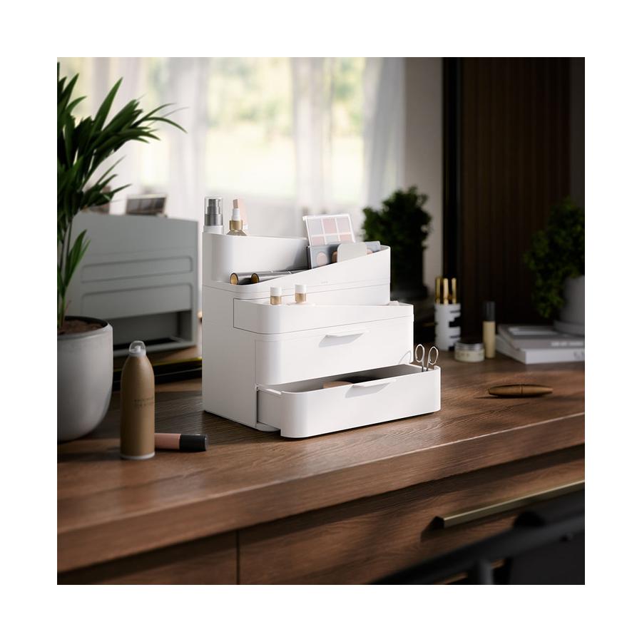 Umbra Glam Large Organiser White/Grey White/Grey