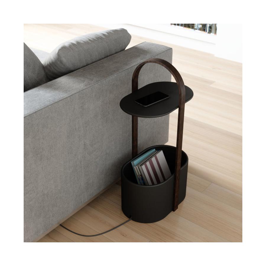 Umbra Bellwood Storage Table Black/Walnut Black/Walnut