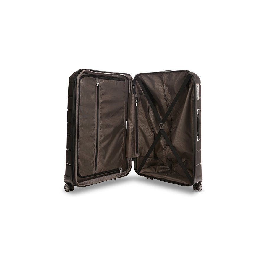 Samsonite Oc2lite 75cm Hardside Checked Suitcase Black Black