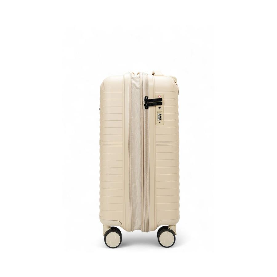 Caselite Summit 56cm Hardside Carry-On Suitcase Beige Beige