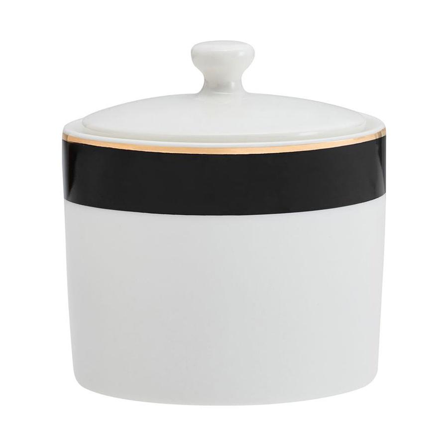 Mikasa Luxe Deco China Sugar Pot & Creamer Set White White