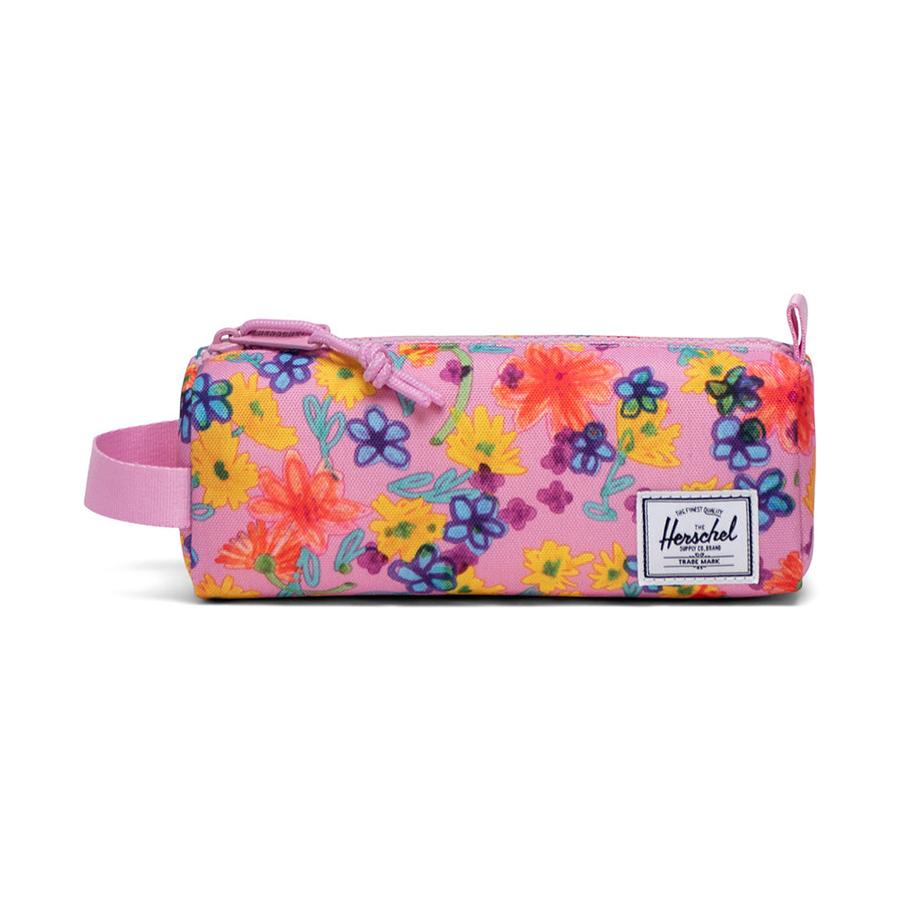 Herschel Settlement Pencil Case Scribble Floral Scribble Floral