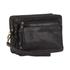 Pierre Cardin Benny Rustic Leather Organiser Bag Black
