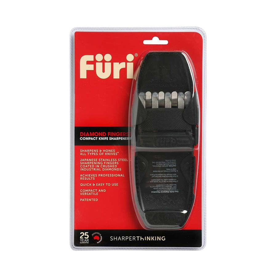 Furi Diamond Fingers Compact Knife Sharpener Black Black