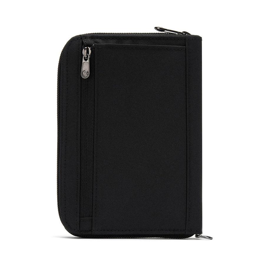 Pacsafe RFIDsafe Compact Travel Organiser Jet Black Jet Black