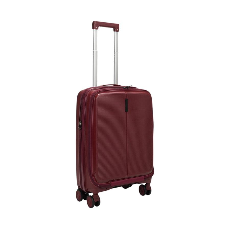 Caselite Venture 57cm Top Open Hardside Carry-On Suitcase Dark Red Dark Red
