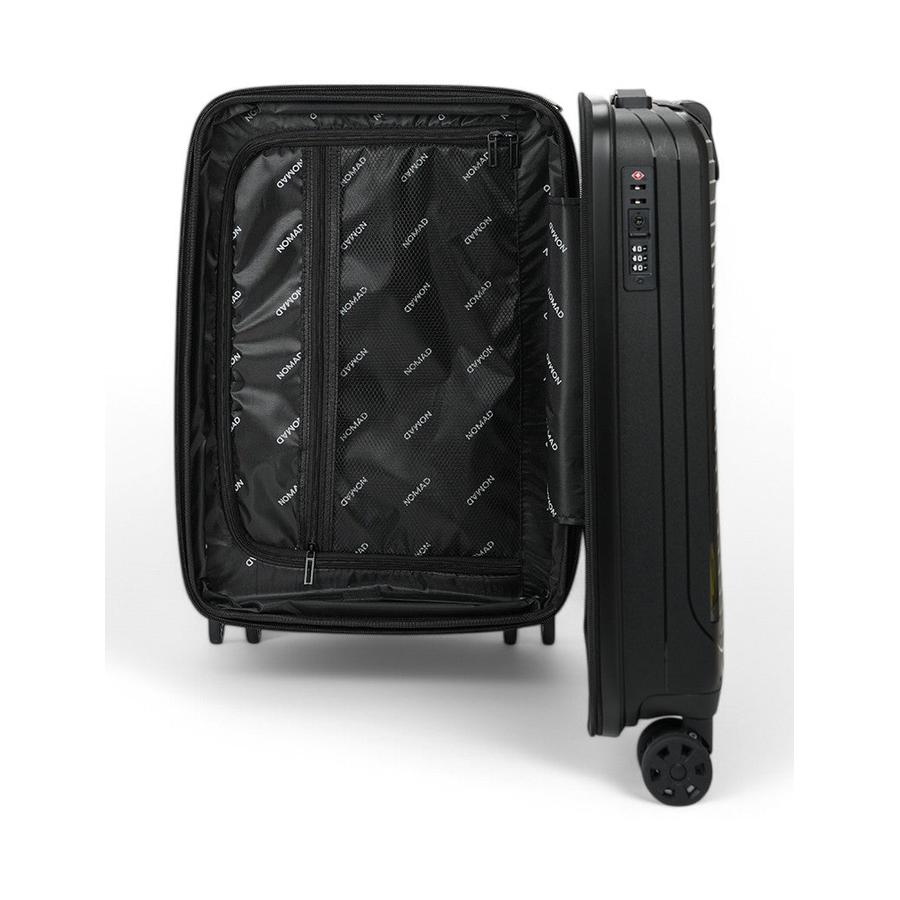 Nomad Venture 56cm Hardside Carry-On Suitcase Black Black