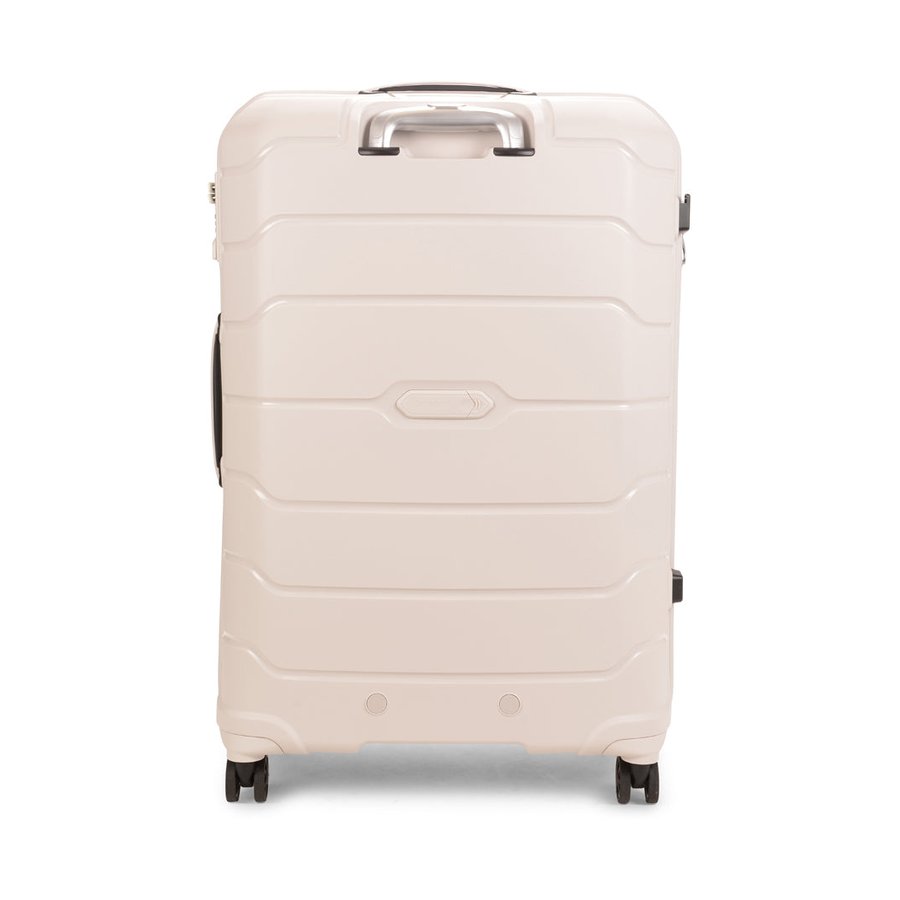 Samsonite Oc2lite 75cm Hardside Checked Suitcase Off-White Off-White