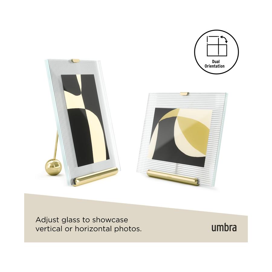 Umbra Flute 13 x 18cm Picture Frame Brass Brass