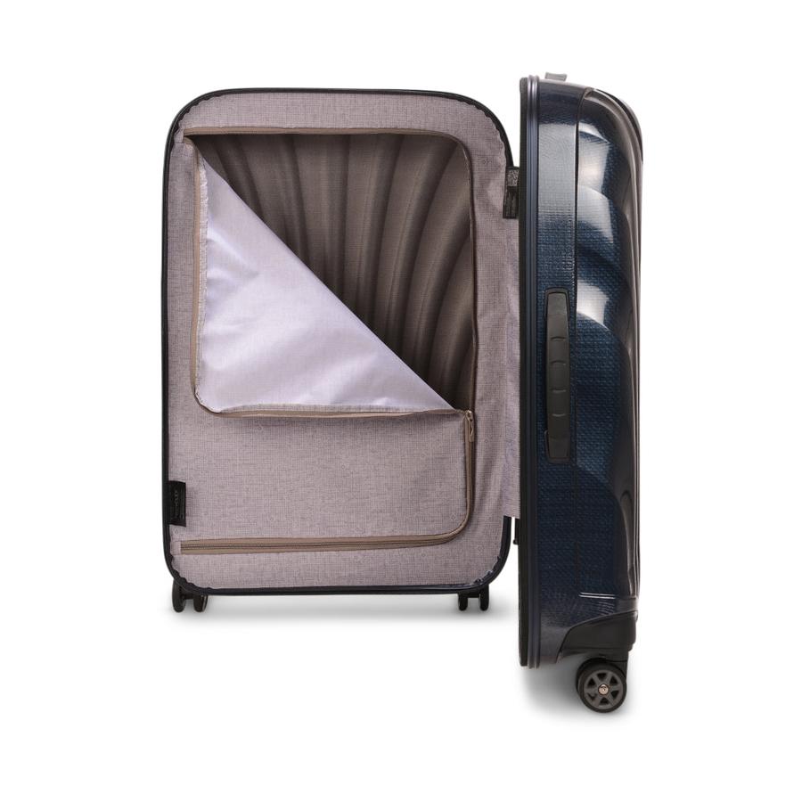 Samsonite C-Lite 69cm CURV Checked Suitcase Midnight Blue Midnight Blue