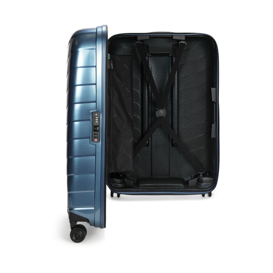 Samsonite Attrix 55cm & 75cm Hardside Luggage Set Steel Blue Steel Blue