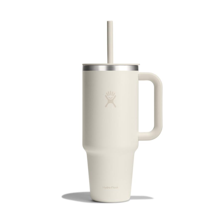 Hydro Flask 40oz (1.18L) All Around Travel Tumbler w/ Straw Lid Ivory Ivory