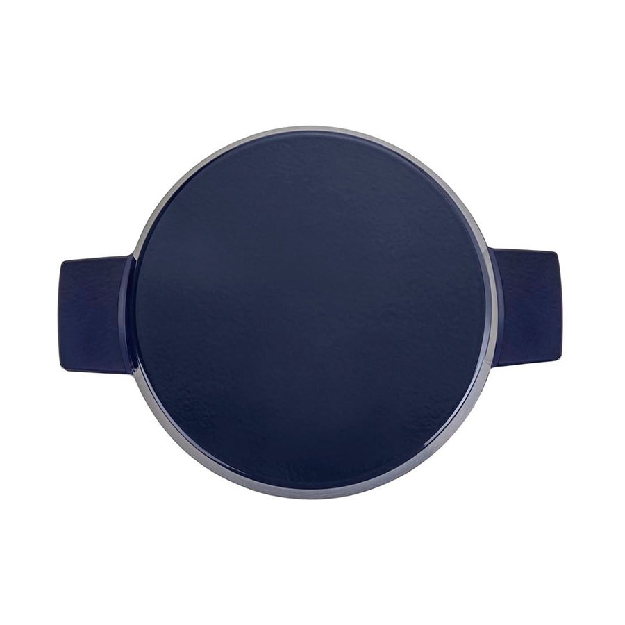 Stanley Rogers Cast Iron 28cm (6.5L) French Oven Grill Duo Midnight Blue Midnight Blue