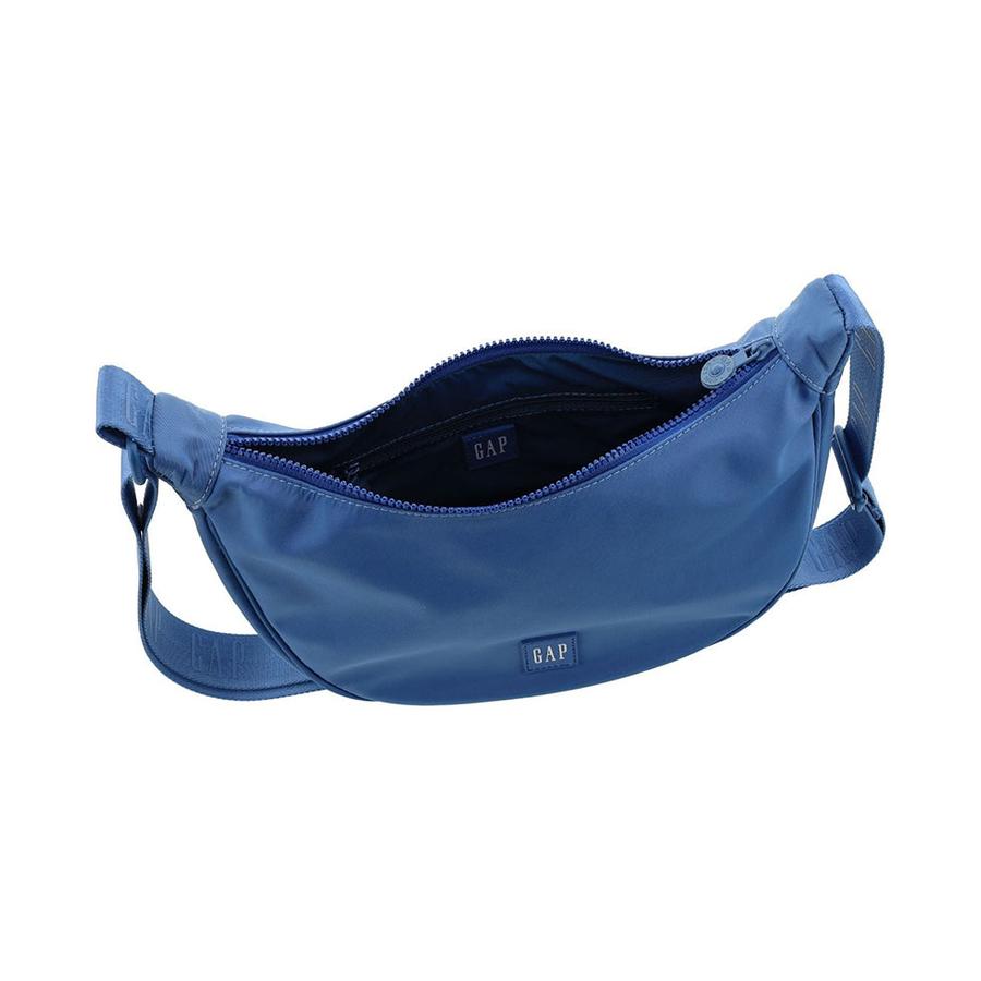 Gap Avaya Ladies Nylon Crescent Crossbody Bag Blue Blue