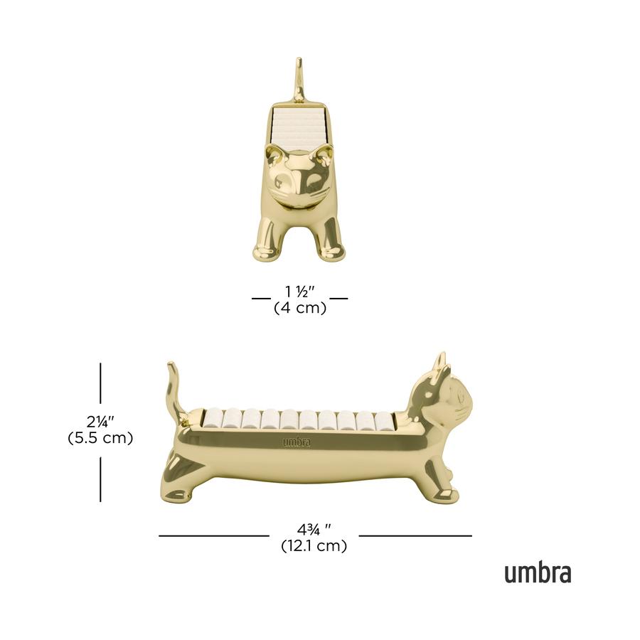 Umbra Ali Cat Ring Holder Brass Brass