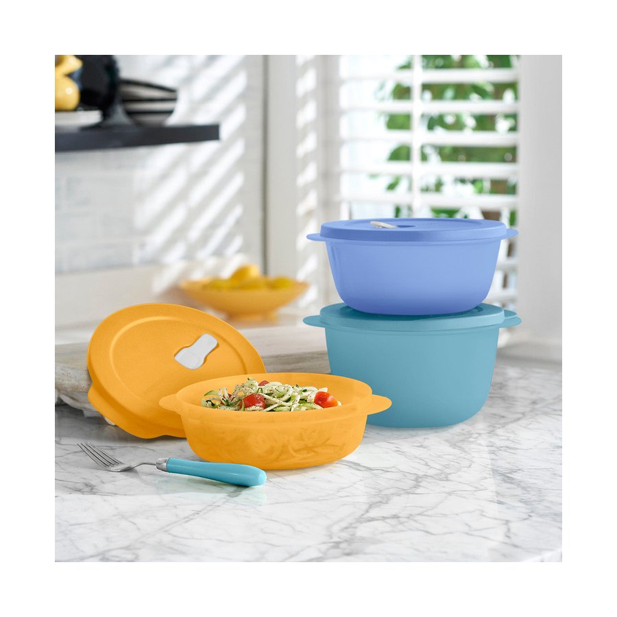 Tupperware Store, Serve, Go Large Container Set (3 Piece) Multi Coloured Multi Coloured