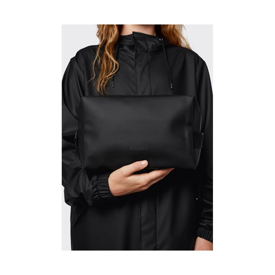Rains Wash Bag Large Black Black