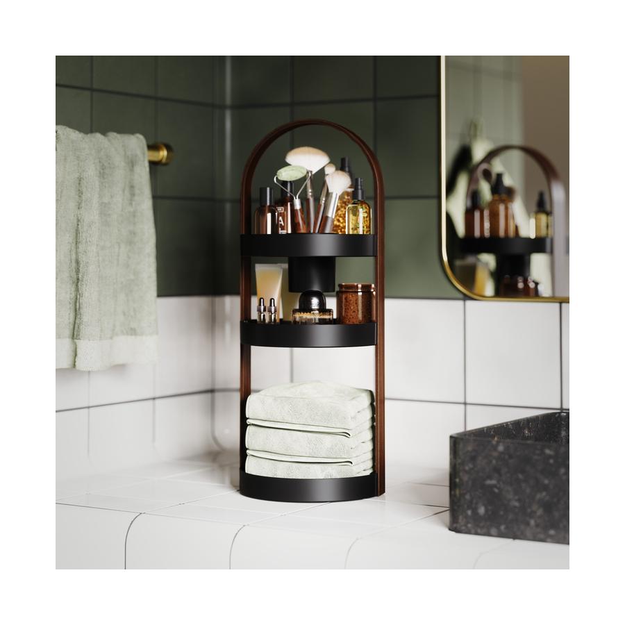 Umbra Bellwood Cosmetic Organiser Black/Walnut Black/Walnut