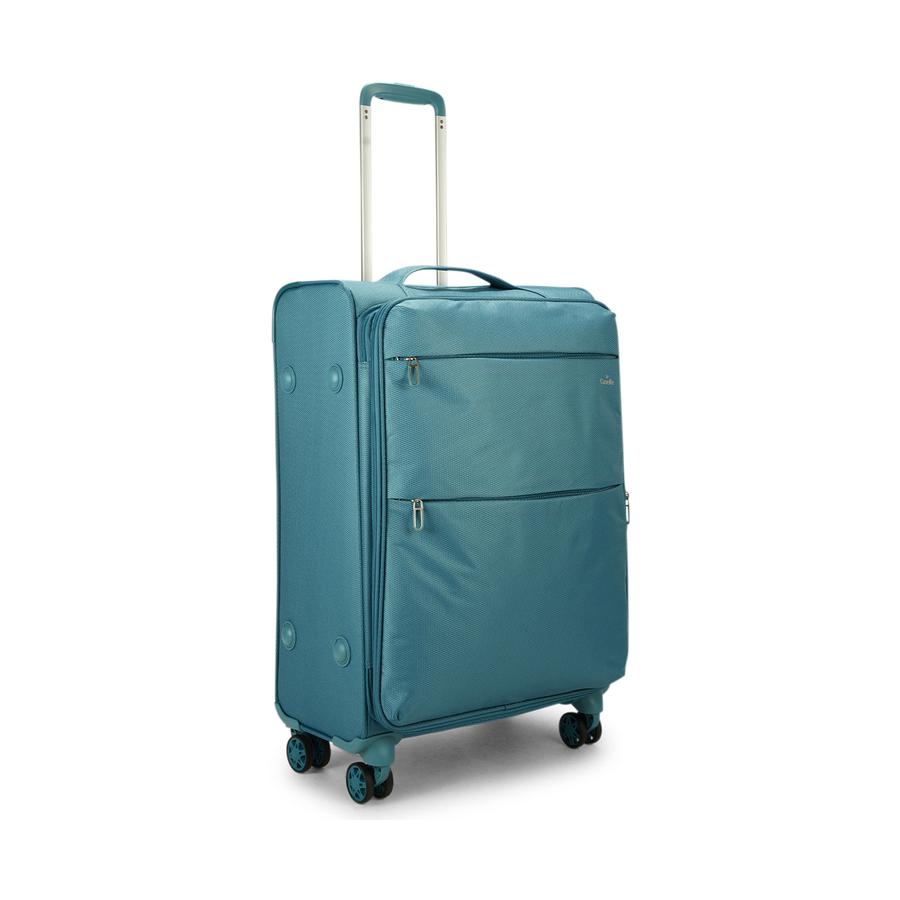 Caselite Ultra 69cm Softside Checked Suitcase Teal Teal