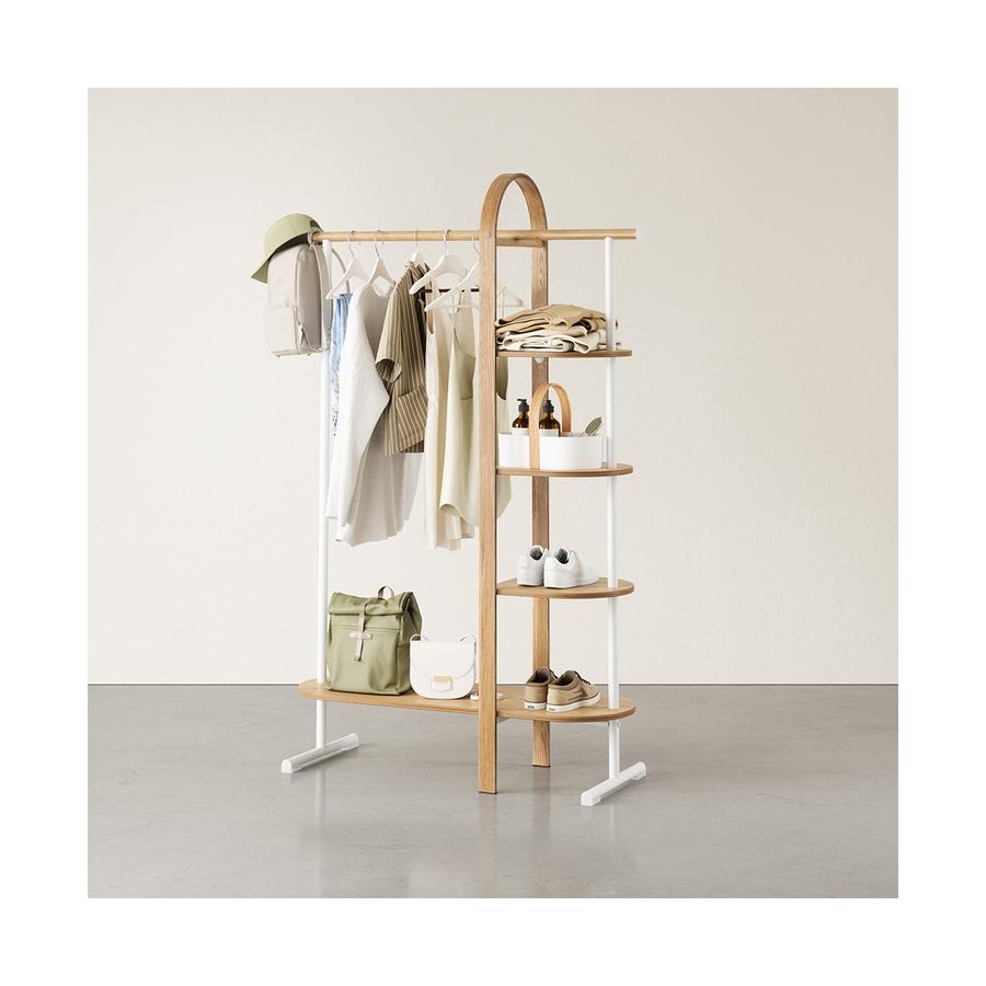 Umbra Bellwood Garment Rack White/Natural White/Natural