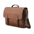 Samsonite Classic Leather Flapover Satchel Cognac