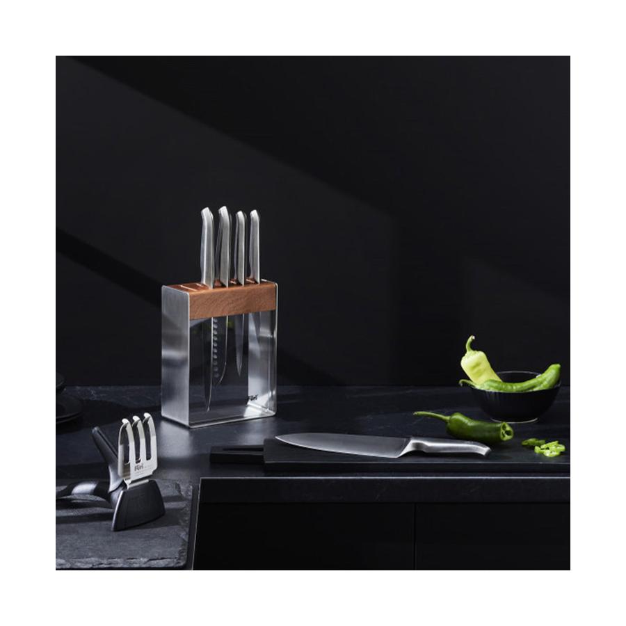Furi Pro 7 Piece Stainless Steel Knife Block Stainless Steel Stainless Steel