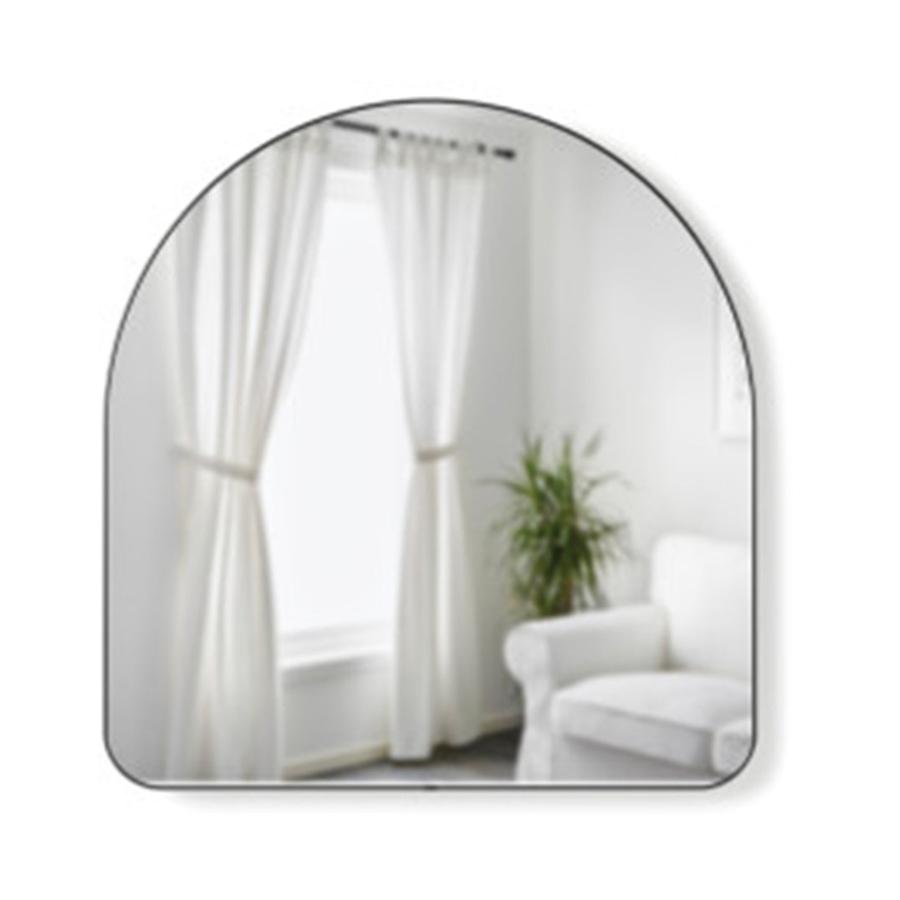Umbra Hubba Arched Mirror (87cm x 92cm) Metallic Titanium Metallic Titanium