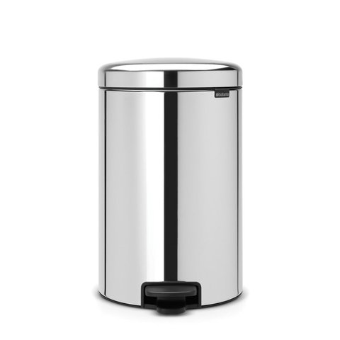 Brabantia NewIcon Pedal Bin (20L) Brilliant Steel