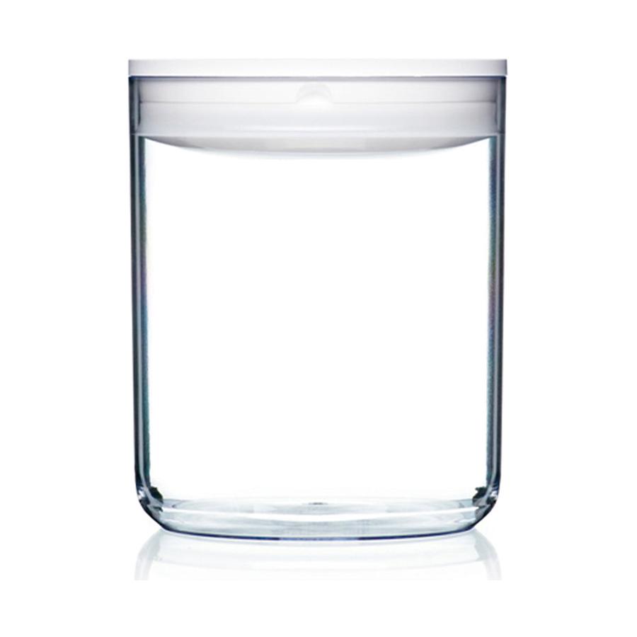 ClickClack Pantry Round 3.2L Storage Container White White