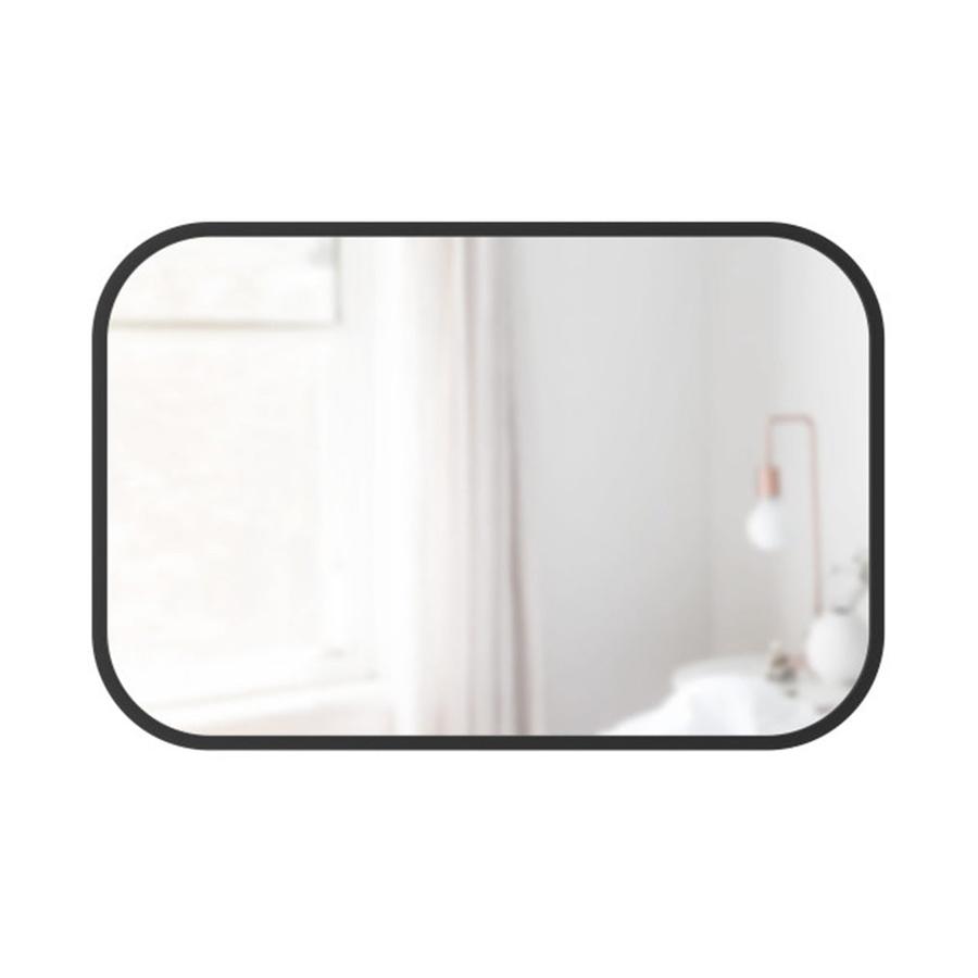 Umbra Hub Rectangle Wall Mirror (91cm x 61cm) Black Black