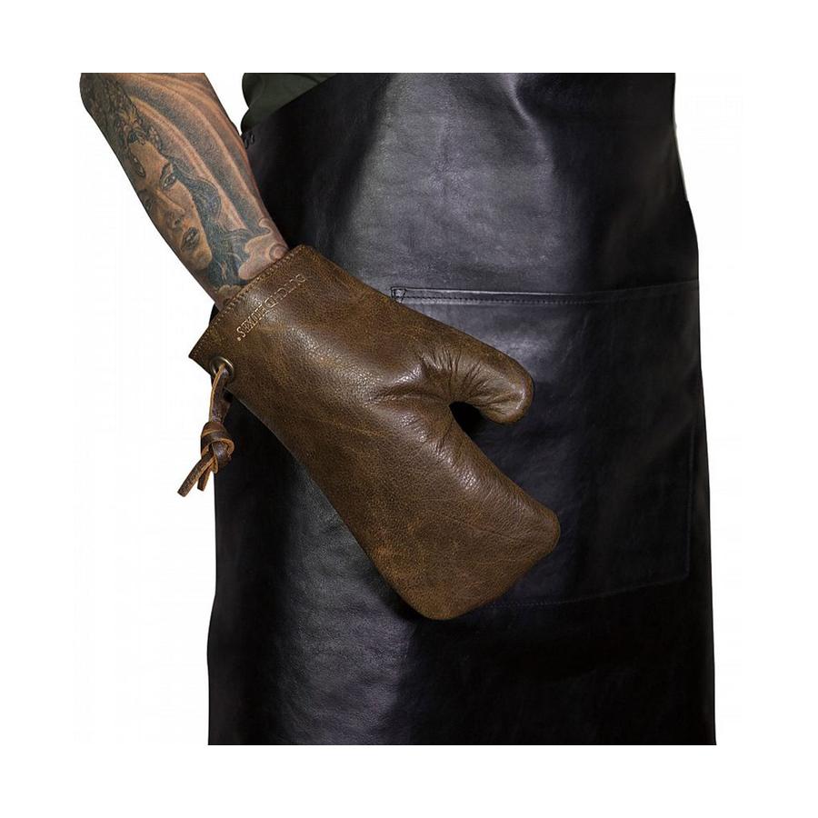 Dutch Deluxes Leather Oven Glove Vintage Brown Vintage Brown