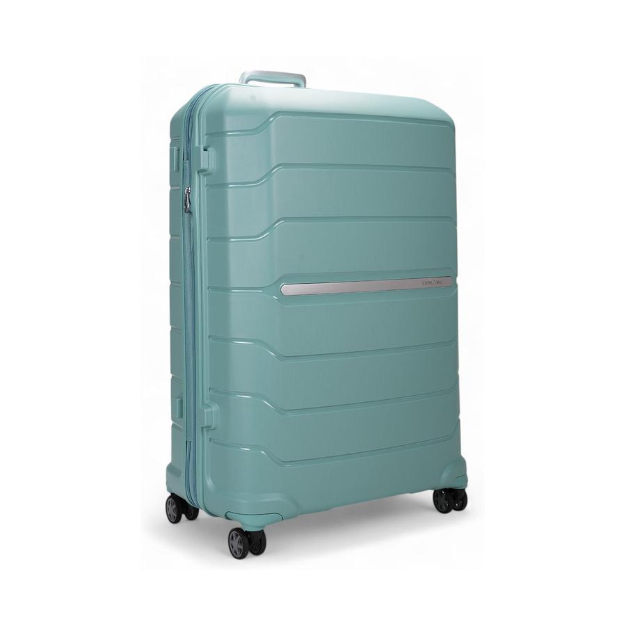 Samsonite Oc2lite 81cm Hardside Checked Suitcase Aqua Aqua