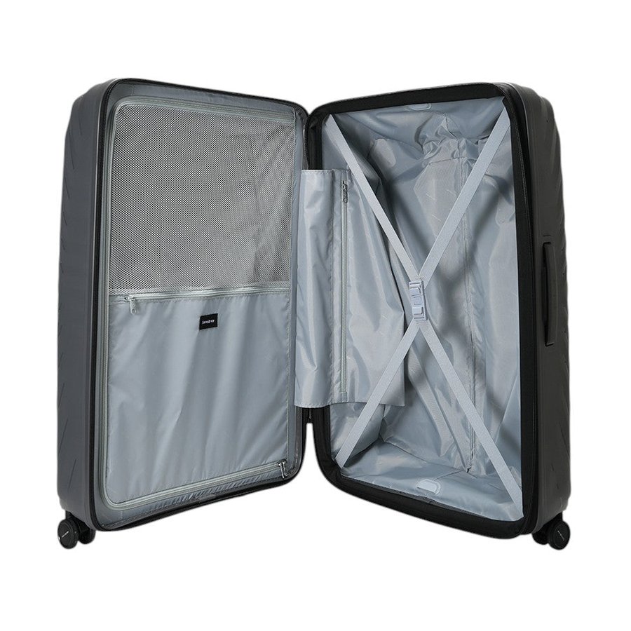 Samsonite Octolite Neo 81cm Hardside Checked Suitcase Gunmetal Gunmetal